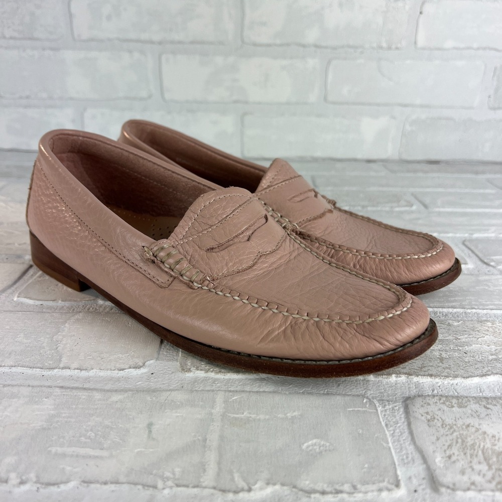 Weejuns G.H. Bass & Co Whitney Penny Loafers Womens 8 M Leather Blush Pink 22821